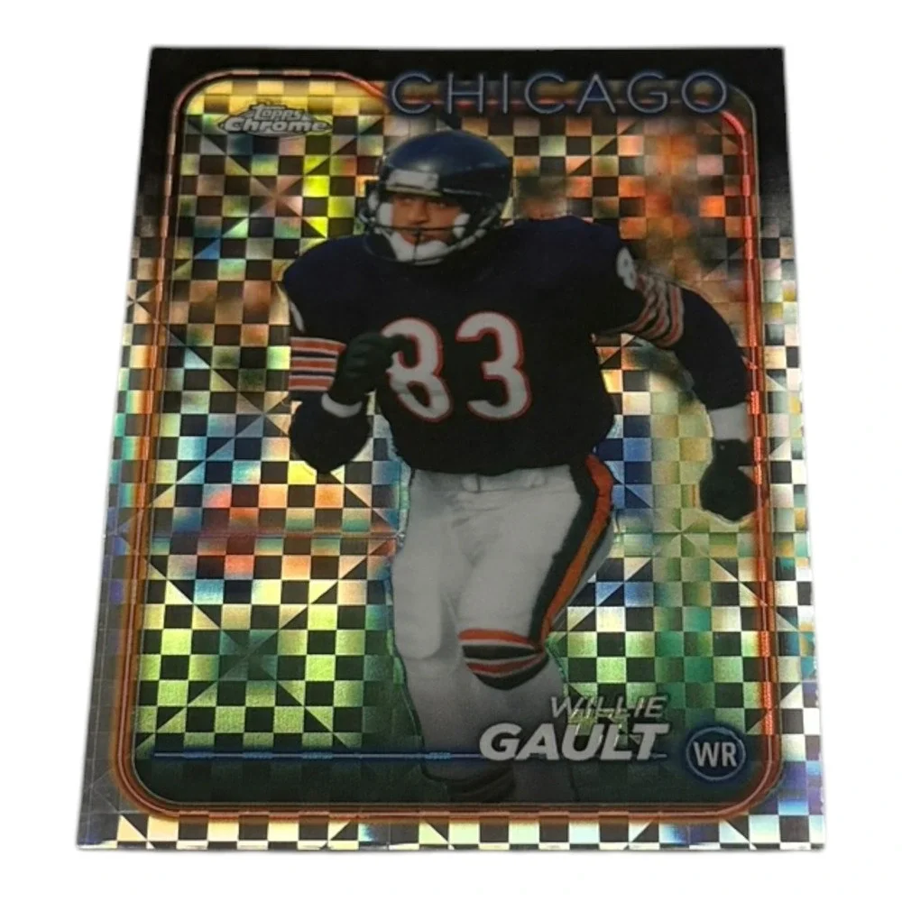 2024 Topps Chrome Willie Gault Chicago Bears X-Fractor Refractor Card 24 WR
